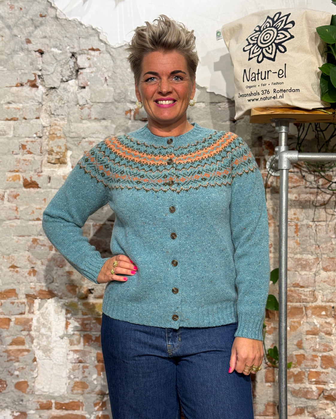 HARLEY Wollen fairisle vest SOFIE UIST pure wol