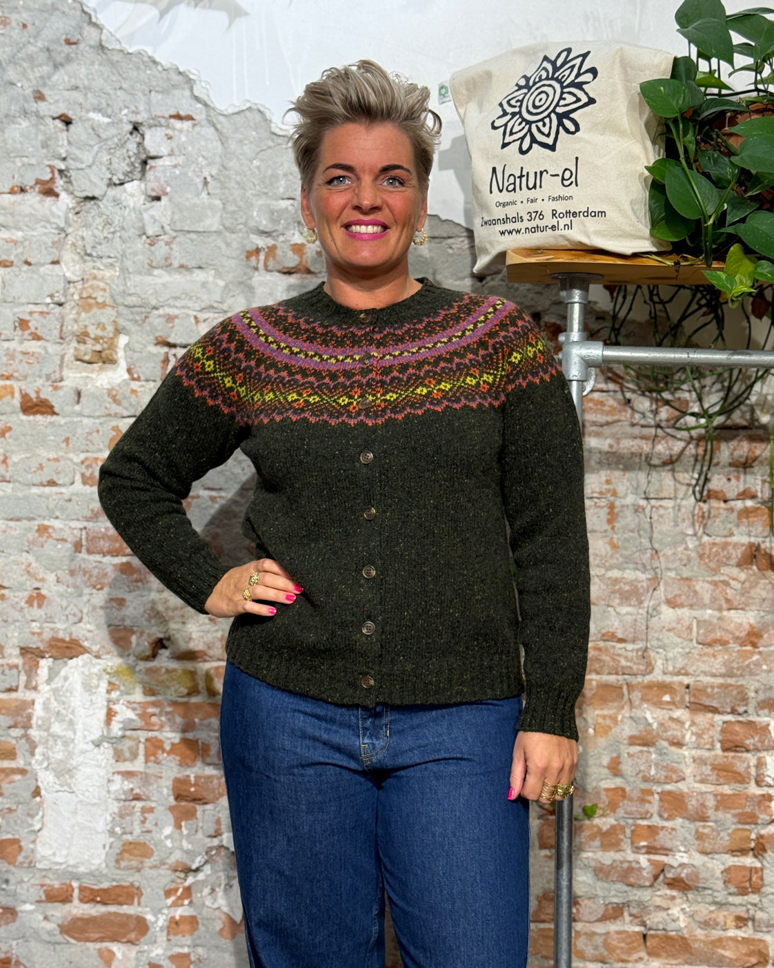 HARLEY Wollen fairisle vest SOFIE HARRIS pure wol