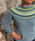 HARLEY Wollen fairisle trui ORIBE BLUE pure lamswol