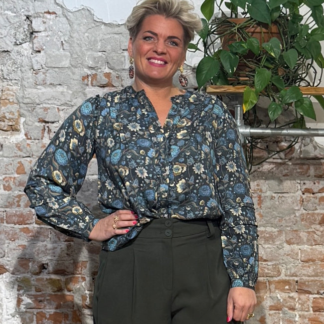 HIMALAYA blouse MARIGOLD met print van ecovero