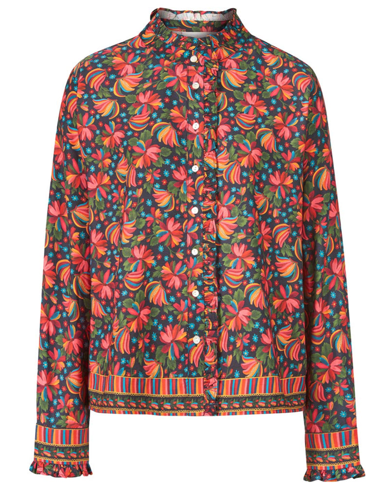 HIMALAYA blouse FREDY FANTASY FLOWERS met print ecovero