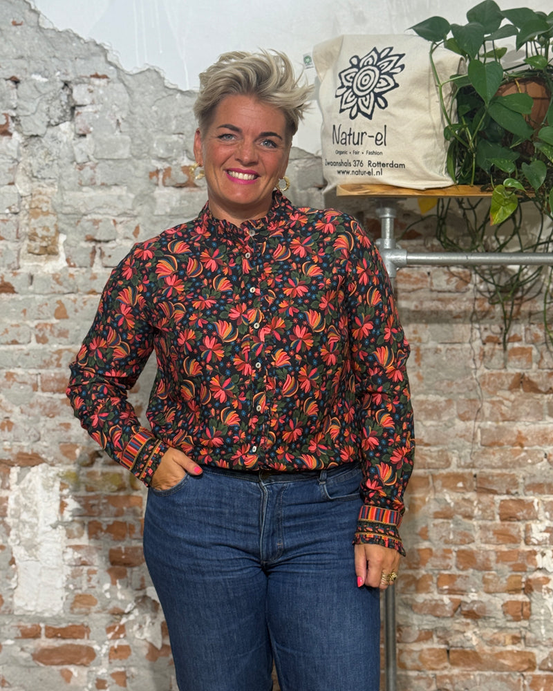 HIMALAYA blouse FREDY FANTASY FLOWERS with print ecovero