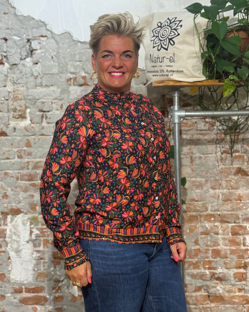 HIMALAYA blouse FREDY FANTASY FLOWERS with print ecovero