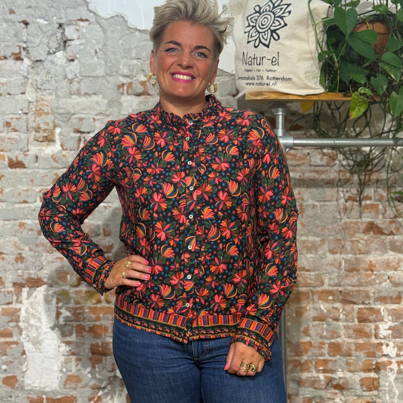 HIMALAYA blouse FREDY FANTASY FLOWERS with print ecovero