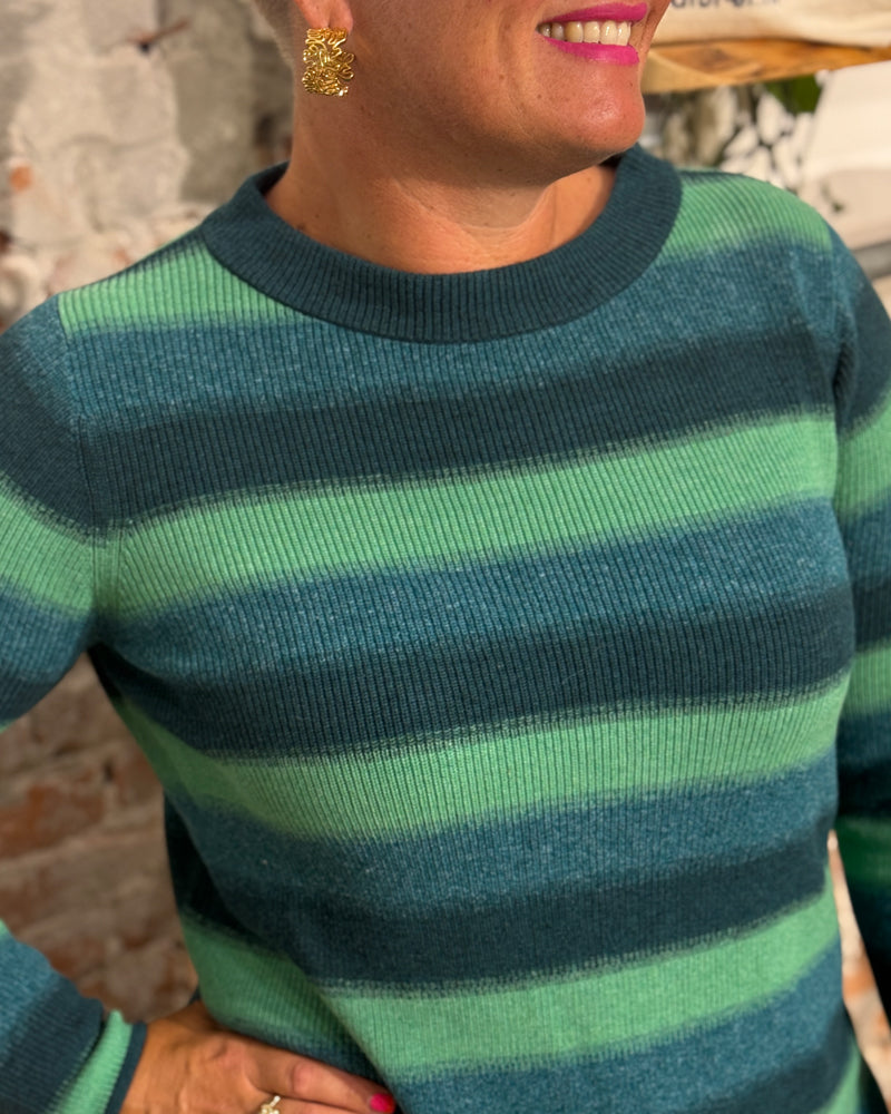 HIMALAYA Pullover BIBI LEAF aus Bio-Baumwoll-Jacquard
