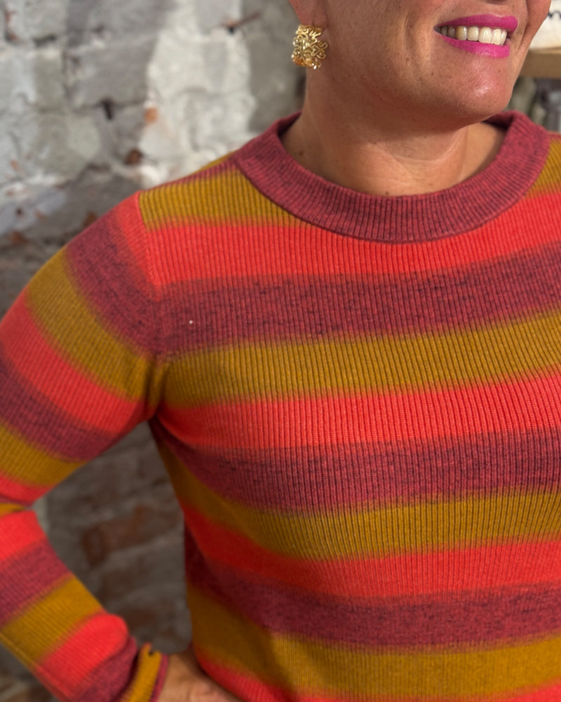 HIMALAYA Pullover BIBI LEAF aus Bio-Baumwoll-Jacquard