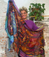 HIMALAYA dunne wollen sjaal met print MAYA