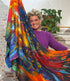 HIMALAYA dunne wollen sjaal met print WOW