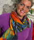 HIMALAYA dunne wollen sjaal met print WOW