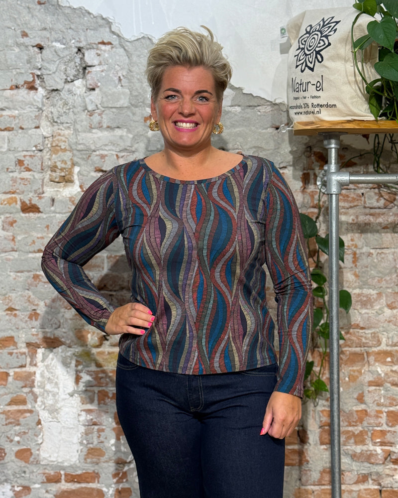HIMALAYA longsleeve BERTA SKETCH biologisch katoen