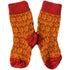 HIRSCH Dunne wollen sokken BABY Noors 056 211 ROOD OKER