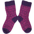 Dunne wollen sokken baby Noors 056-125 paars pink