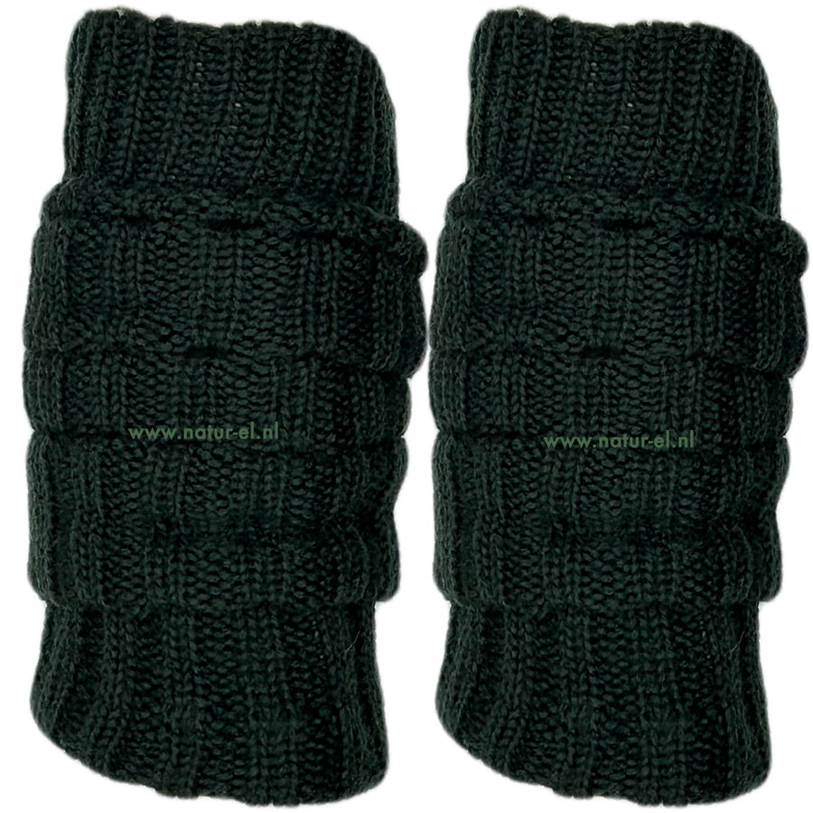 HIRSCH lange wollen beenwarmers EFFEN DENNEN 033 29 - 50 cm