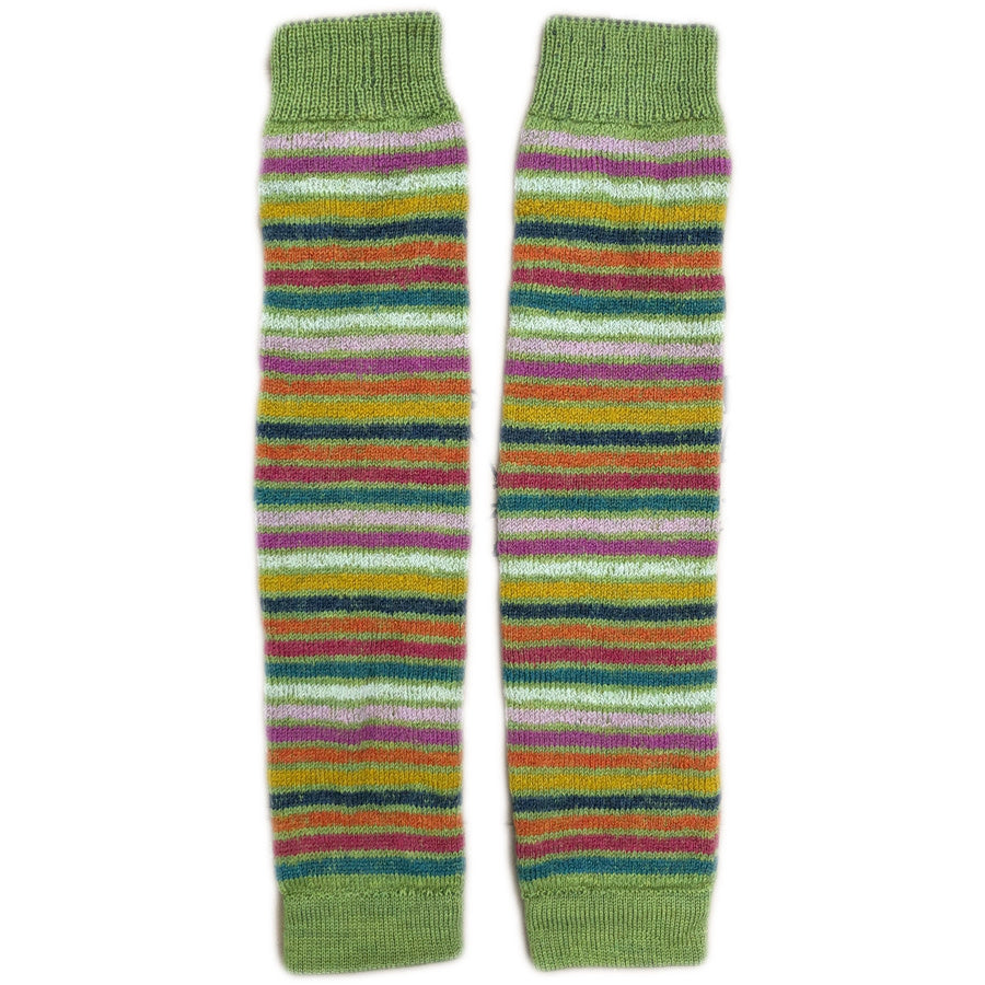 Hirsch Natur lange wollen beenwarmers REGENBOOG groen 115E  54