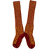 HIRSCH NATUR wollen Noorse KNIEKOUSEN ROOD OKER 430 211
