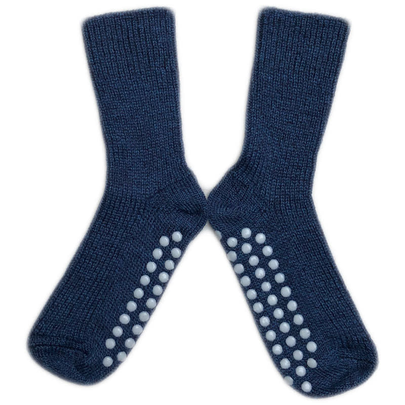 Hirsch Natur wollen ANTISLIP sokken kind effen *Jeans 782 27*