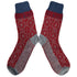 HIRSCH NATUR wollen sokken Noors IJSKRISTAL rood blauw 029 209