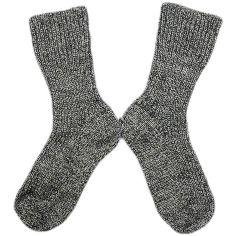 HIRSCH effen wollen sokken KIND 781 48 GRIJS