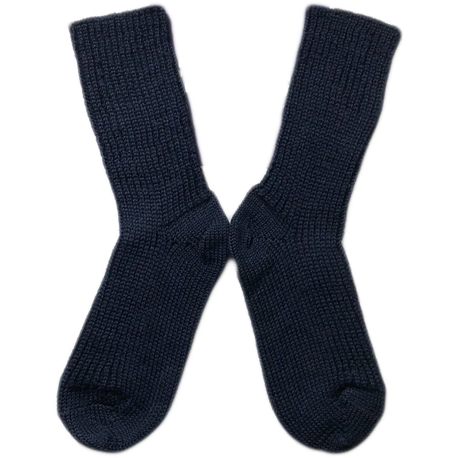 HIRSCH NATUR wollen sokken KIND effen NAVY 781 07