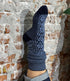 HIRSCH NATUR wollen Noorse KNIEKOUSEN donkerblauw lichtblauw 430 88