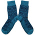 Hirsch Natur Noorse wollen sokken PETROL BLAUW 030 180