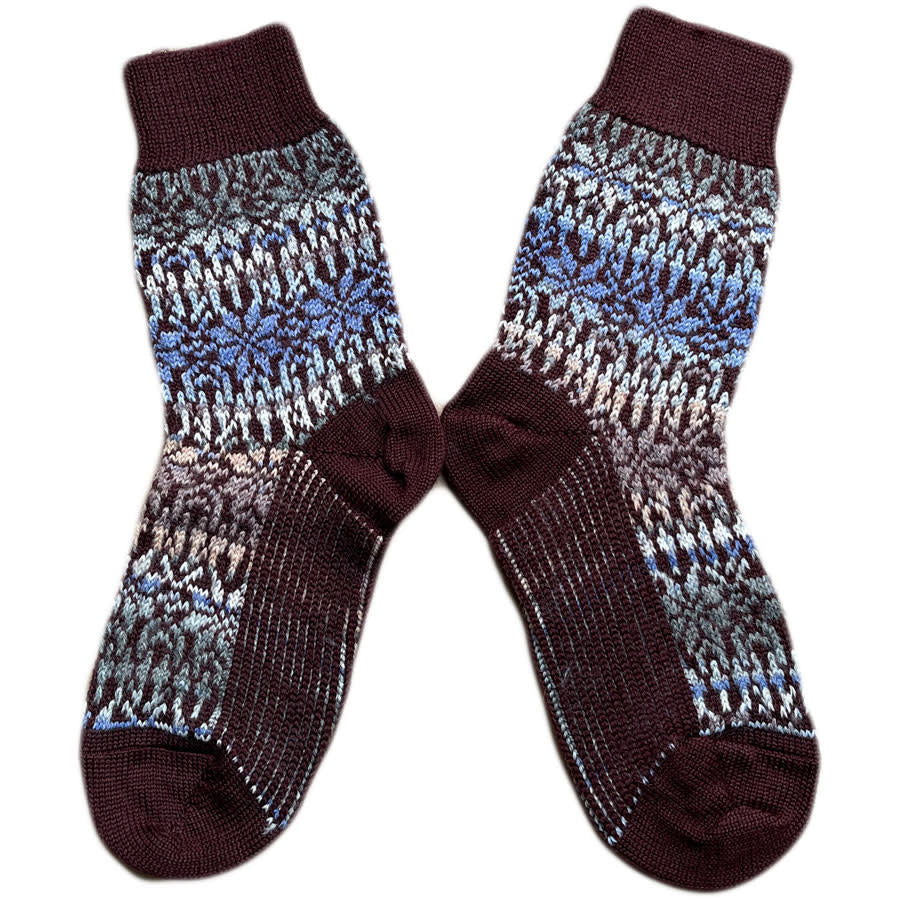 HIRSCH Noorse pure wollen sokken 030 32 STARRY NIGHT