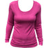 HOCOSA longsleeve van biologische wol zijde dames FUCHSIA