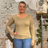 HOCOSA longsleeve wol zijde dames BRUIN