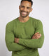 HOCOSA wollen longsleeve pure wol heren BOSGROEN