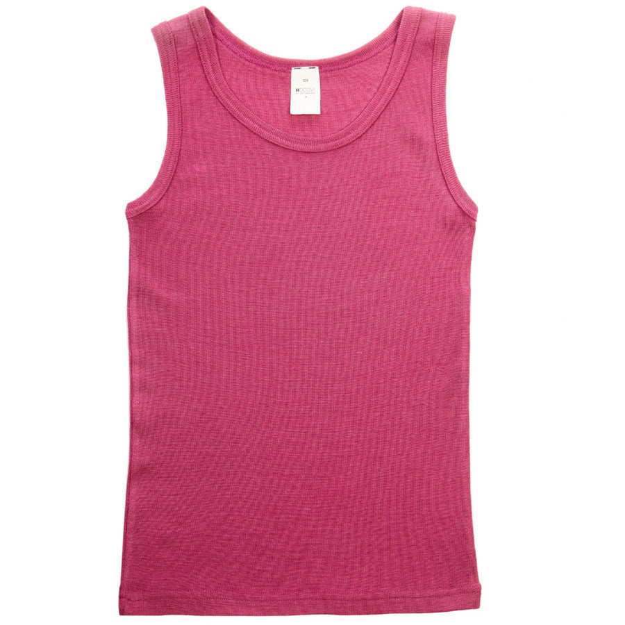 HOCOSA hemd wol zijde kind biologische wol FUCHSIA