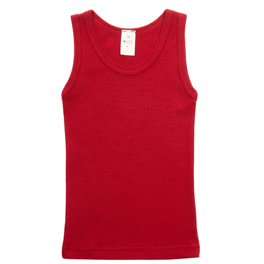 HOCOSA hemd wol zijde kind biologische wol ROOD