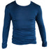 HOCOSA longsleeve van biologische wol zijde heren BLAUW