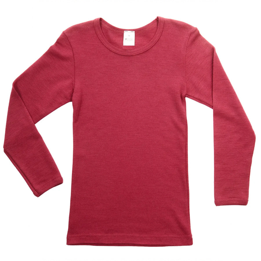 HOCOSA longsleeve biologische wol zijde kind ROBIJN