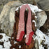 HIRSCH NATUR wollen Noorse KNIEKOUSEN rood wit 430 36