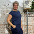 ENGEL Wol zijde shirt met kapmouw NAVY 240 gr m/2