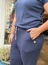 ENGEL Wol zijde jogging broek NAVY 240 gr m/2 UNISEX
