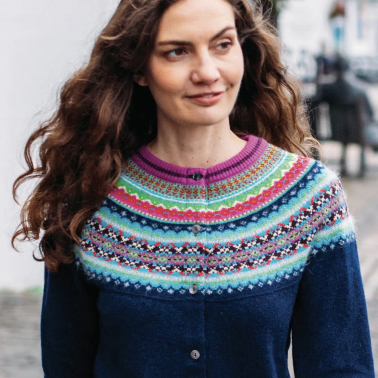 ERIBÉ merino wollen ALPINE VEST met angora TANGO