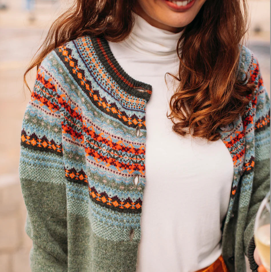 ERIBÉ merino wollen ALPINE VEST met angora BREAMAR