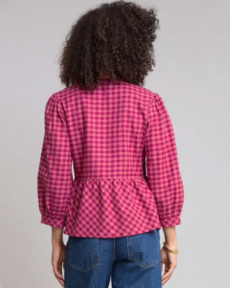 KITE weiße Bluse mit Stickerei LIV aus Bio-Baumwollpopeline