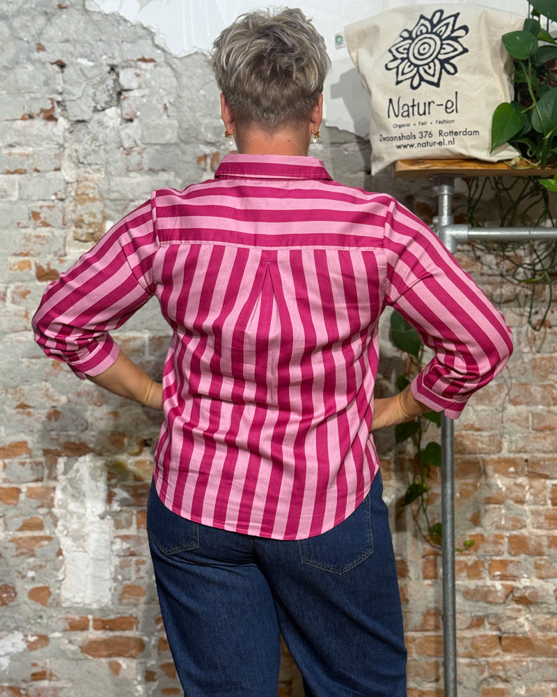 KITE weiße Bluse mit Stickerei LIV aus Bio-Baumwollpopeline