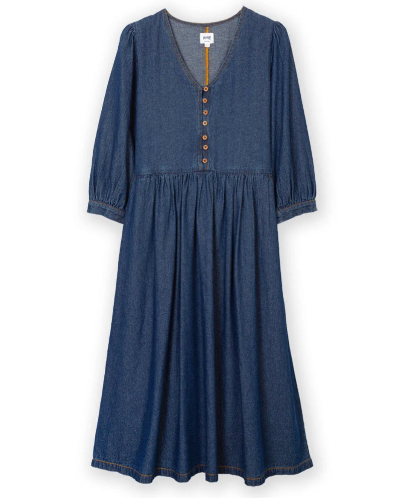 KITE denim jurk GRETCHEN DENIM biologisch katoen