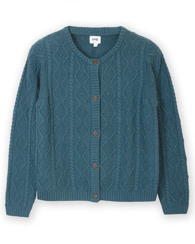 KITE vest AJOUR SEA biologisch katoen en tencel