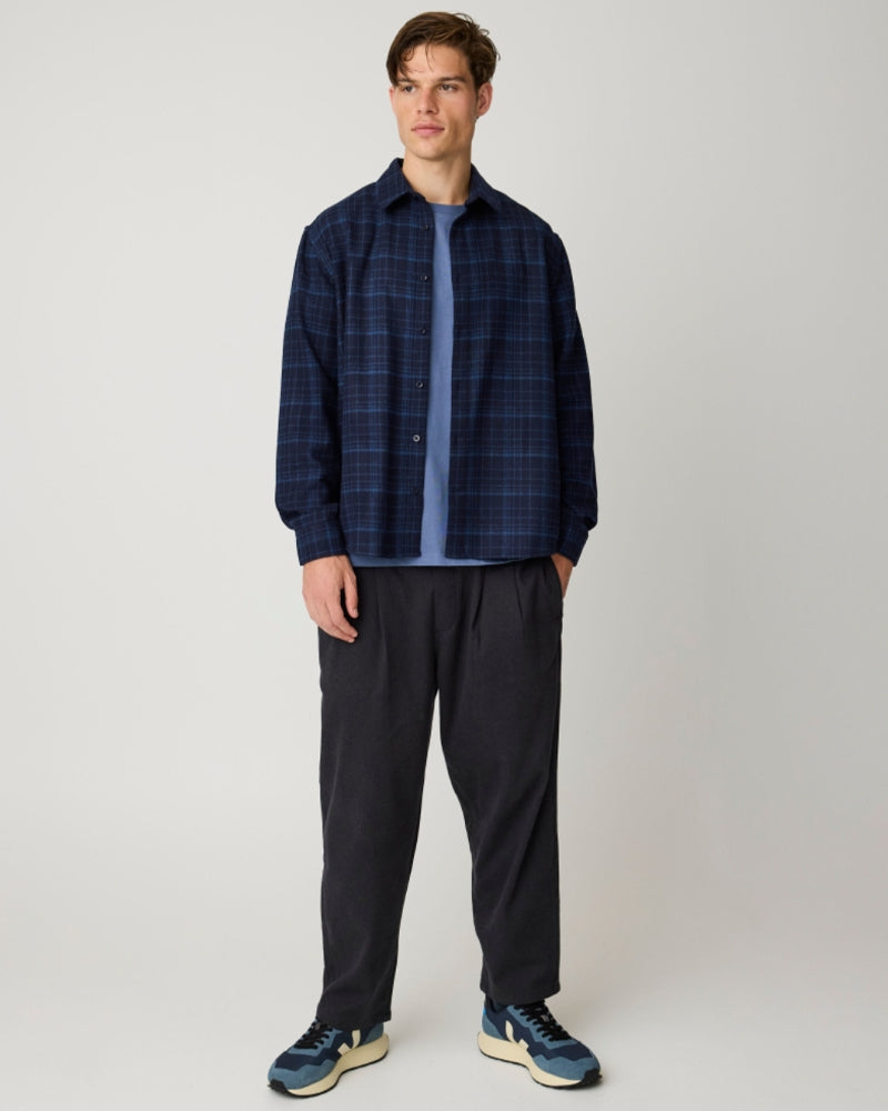 Wollen geruit overhemd LASSE CHECKS van pure merino KCA