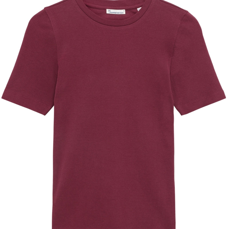 Ripp-Shirt mit Stehkragen ANA FIG Bio-Baumwolle