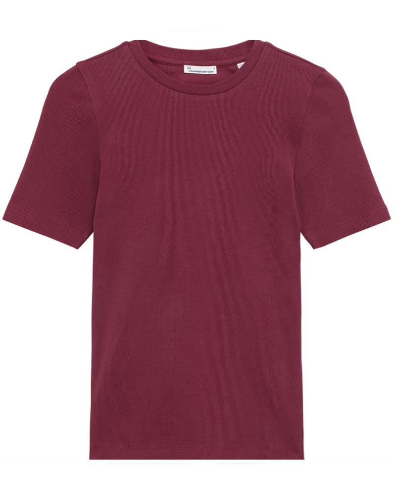 Ripp-Shirt mit Stehkragen ANA FIG Bio-Baumwolle
