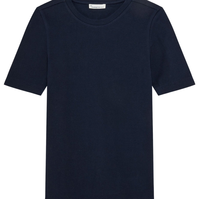 Ripp-Shirt mit Stehkragen ANA FIG Bio-Baumwolle