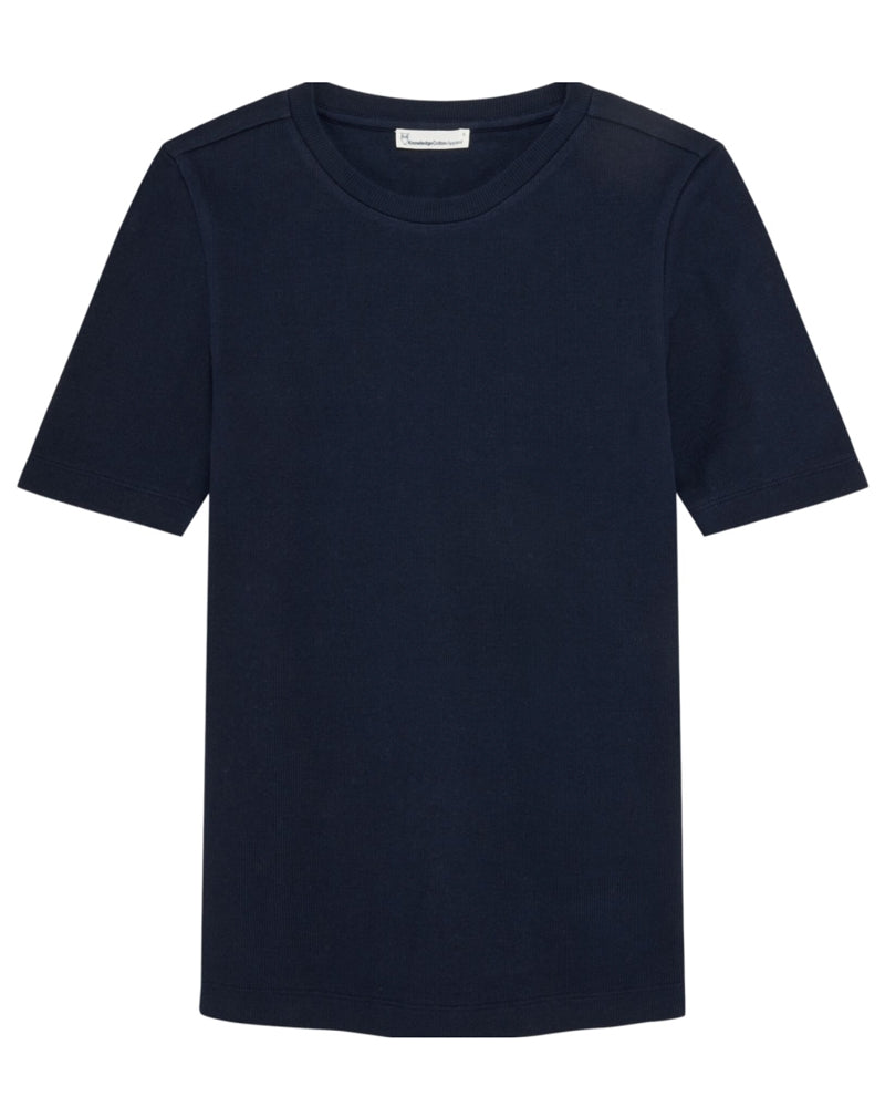 Ripp-Shirt mit Stehkragen ANA FIG Bio-Baumwolle