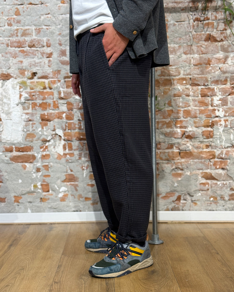 Casual broek JEFF HOUNDSTOOTH biologisch katoen KCA