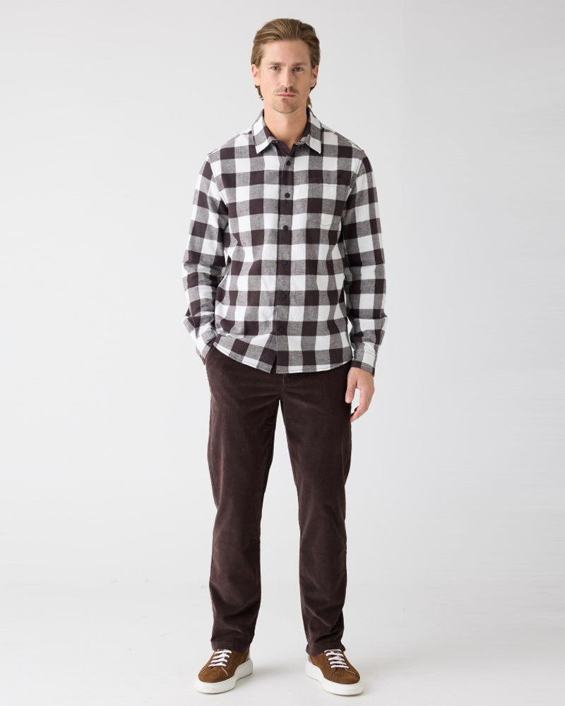 Chino broek corduroy CHUCK CHOCO biologisch katoen KCA