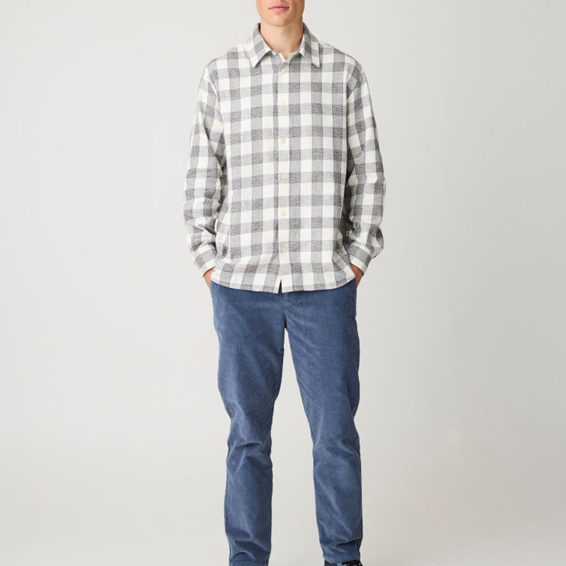 Chino broek corduroy CHUCK INDIGO biologisch katoen KCA